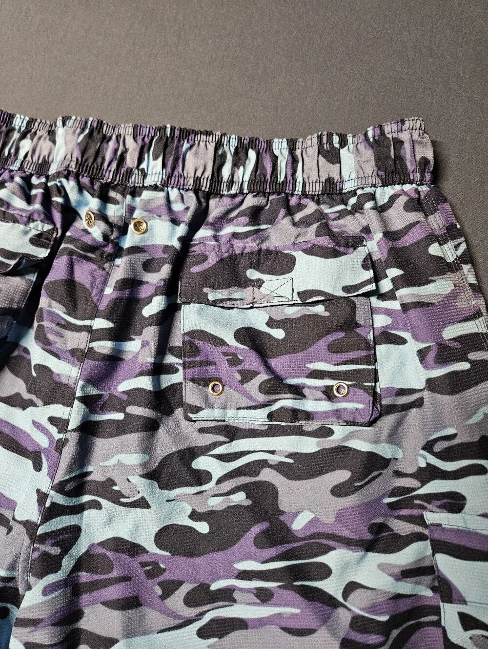 2(X)IST Men's Camo Swim Shorts XL Multicolor Mesh Lined Drawstring Waist